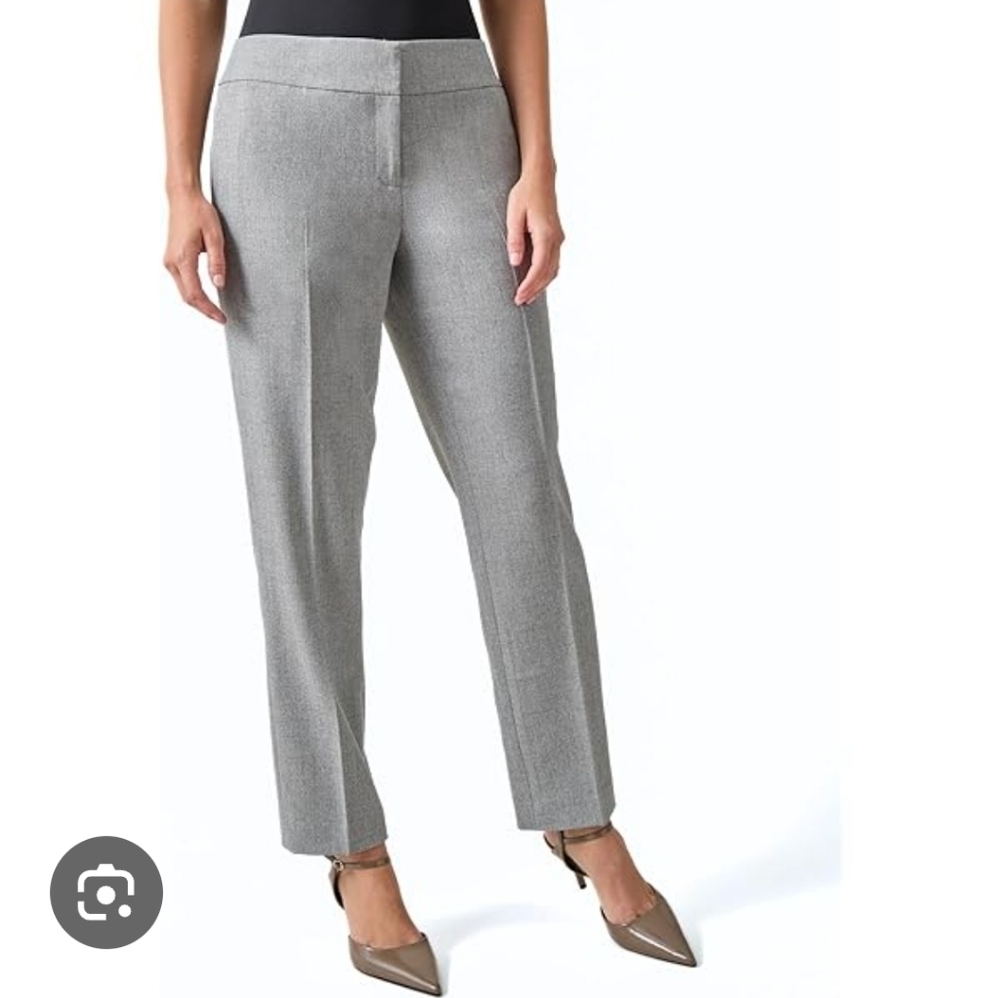Kasper Stretch Crepe Mid-Rise Ankle Pants Size XS Gray New Career  30x31